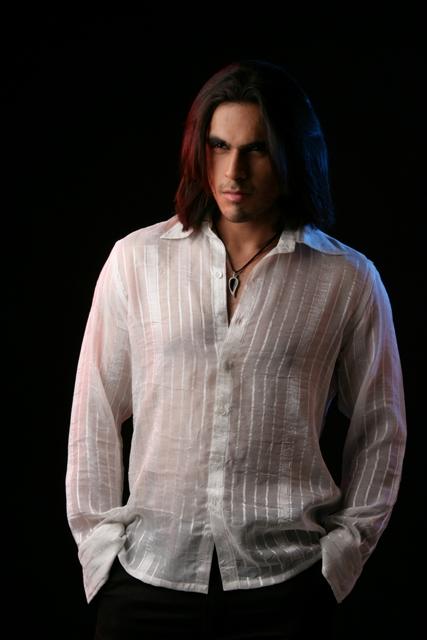 Mens Transparent White Shirt