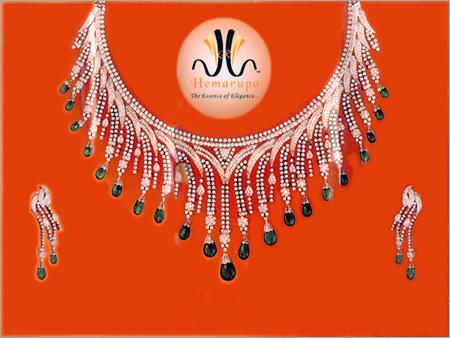 Diamond Necklace Cum Earrings