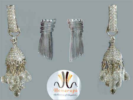 Diamond Earrings And Bangles