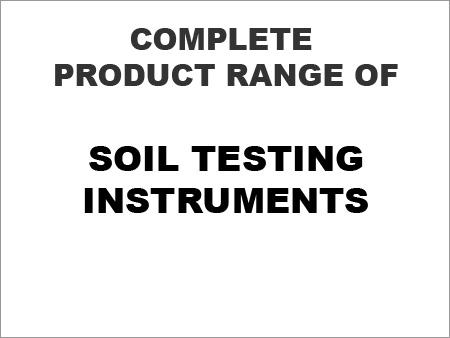 Complete Product Range of Soil Testing Instruments