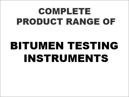 Product Range of Bitumen Testing Instruments
