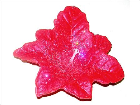 Leafy Flower Candle