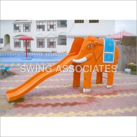 Elephant Slide - Plastic And Metal, Outdoor Playground for Ages 3-5 Years | Easy to Play, Installation Guide Included