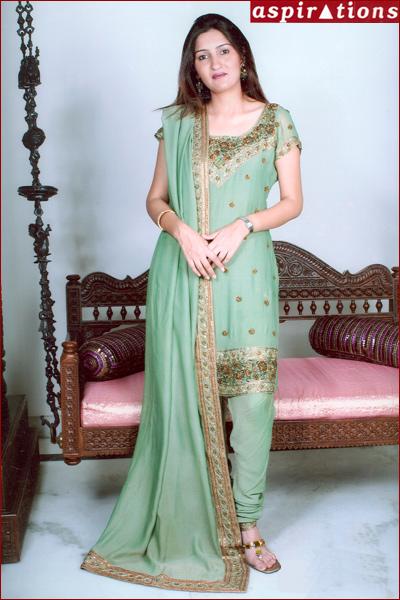 Ethnic Garment - Silk Blend, Various Sizes, Green | Hand-Embroidered, Elegant Design, Comfortable Fit