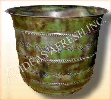 Brass Planter with Antique Finish