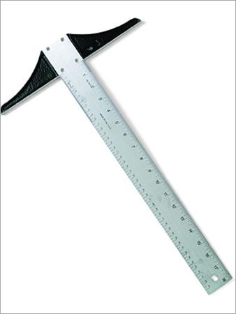 T Square - Stainless Steel, 12 Inches, Silver | Accurate Angles, Precise Drawing, Durable Design, Easy to Use