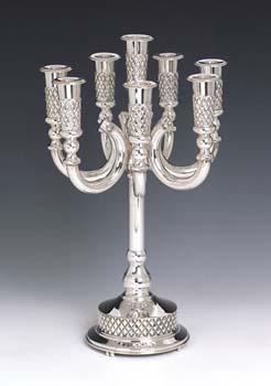 BRASS CANDLE STAND(EPNS FINISH)