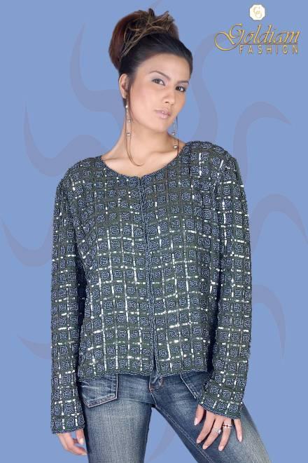 Sequenced Embroidery Jacket