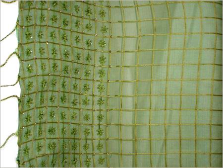 Silk Blended Fabrics and Scarves - Lightweight Olive Green Silk Blend, Varied Dimensions | Soft Texture, Elegant Drape, Breathable Fabric