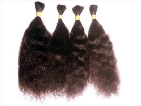 100% remy single drawn (BULK HAIR )curly hair