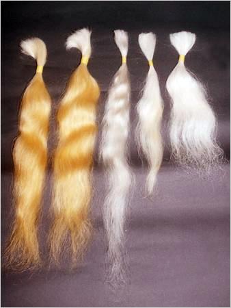 100% remy single drawn (BULK HAIR )white