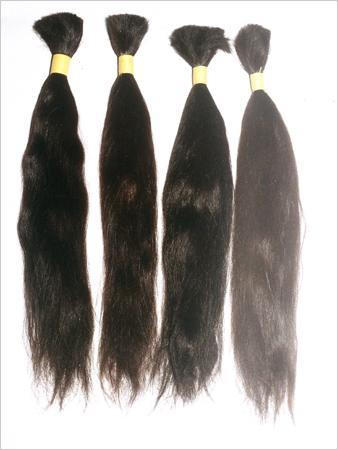 100% remy single drawn (BULK HAIR )straight