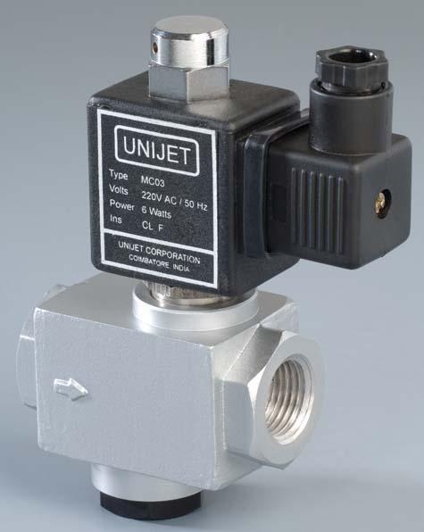 Solenoid valve with strainer
