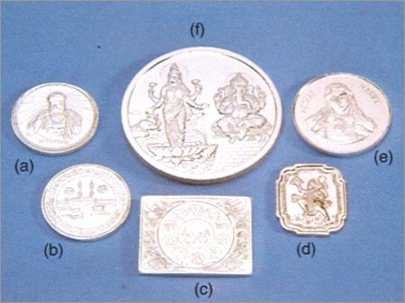 Coins - 92.5% Sterling Silver, 10-100 gms Variable Weight | Engraved Intricate Design, Polished Finish, Collectible Gift Item, Fine Craftsmanship