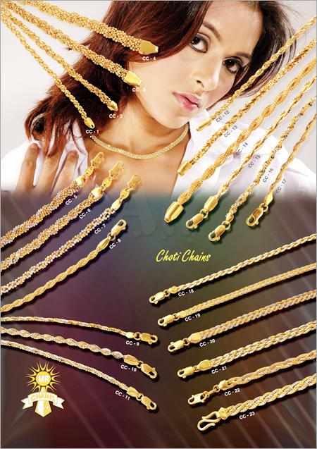 Choti Chains - Gold-Plated, 2-4 mm Width, Variable Length | Lobster Clasp, Elegant Design, Durable Material, Versatile Use