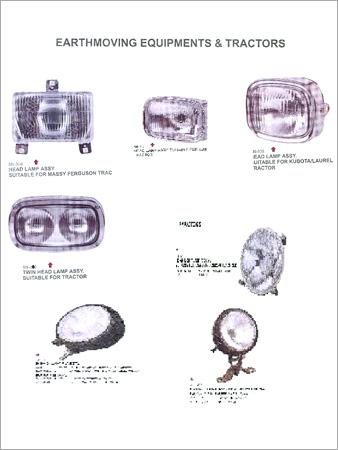Head Lamps Suitable for Earthmoving Equipments & Tractors
