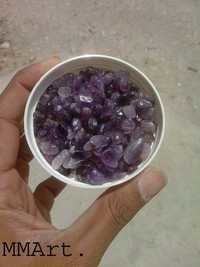 Amethyst Stone Healing Gravels And Biomate Polished Stone Chips Round Pebbles - Size: Customized