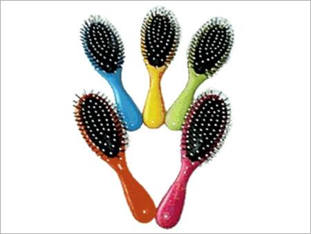 Hair Brush - Plastic Nylon, 7x3 cm, Multicolor | Soft Bristles, Gentle Detangling, Compact Size, Easy Grip, Durable Handle
