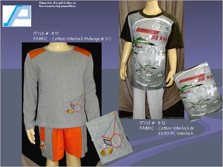 Cotton Interlock Melange Fabric-T Shirt