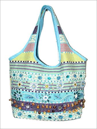 Woven Strip Bag