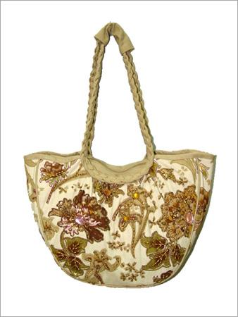 Printed Cotton Bag with Embroidery