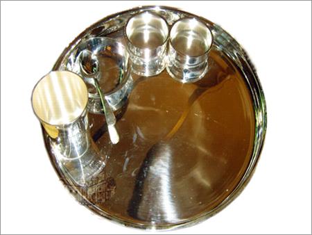 Silver Plated Thali Set