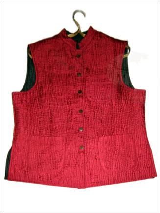 Reversable Silk Quilted Bundi
