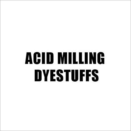 Milling Acid Dyestuffs