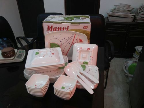 dinner set square set of 34 pieces