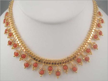 Gold & Precious Stone Necklace
