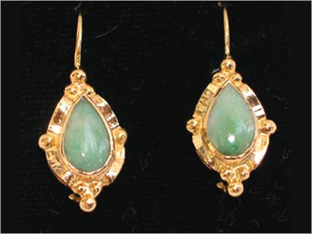 Gold & Precious Stone Earrings