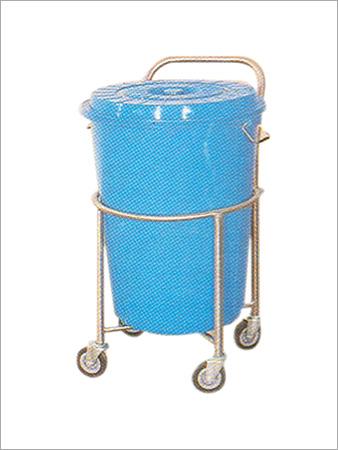 Solied Linen Trolley With Plastic Bucket