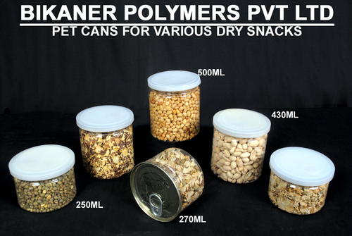 Pet Cans For Dry Snacks By BIKANER POLYMERS PVT. LTD.