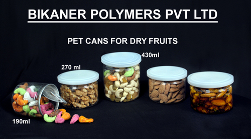 PET Cans For Dry Fruits By BIKANER POLYMERS PVT. LTD.