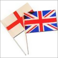 Hand Waived Flags - Plastic Material Aluminium Flagpole Customized Color Options for Hand Usage and Flawless Finishing