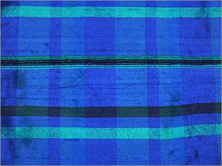 Dupion Check Silk Fabric