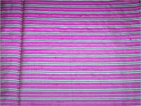 Light Dupion Stripes Silk Fabric