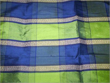 Dupion Check Silk Fabric