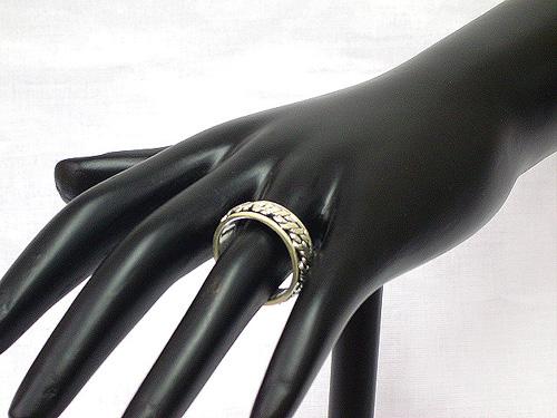Sterling Silver Oxidized Thumb Ring