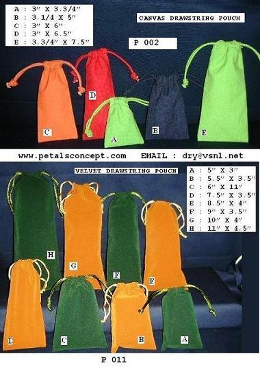 pouch , draw string pouch , velvet pouch , cotton pouch , canvas pouch , jewelery pouch , silk pouch