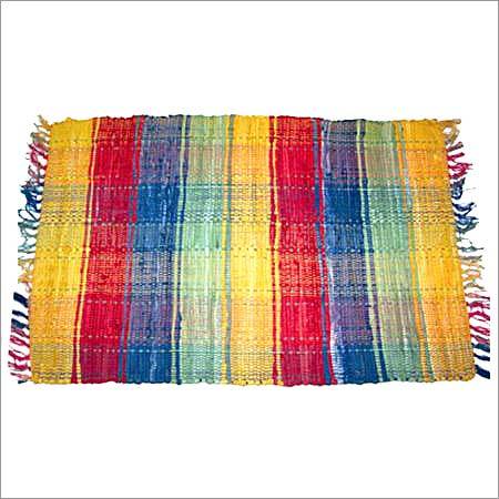 Cotton Rug With Fringes