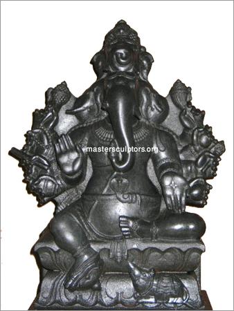 Granite Ganesha Sculpture