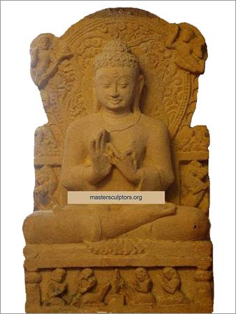 Sandstone Buddha Sculpture