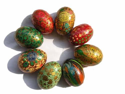 Painted Wooden Easter Eggs