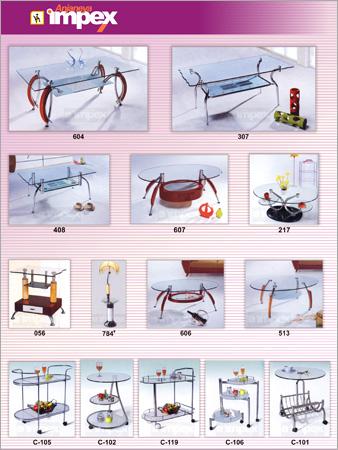 Glass and Wooden Tables