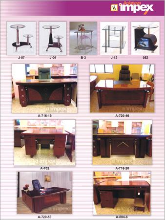 Wooden Furniture and Glass-n-Metal Stools