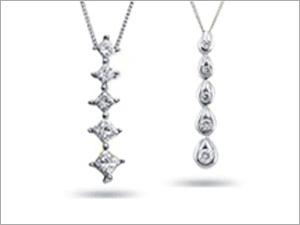 Journey Collection - Silver/Gold 16-18 Inch Necklace, Diamond Prong Setting, Lobster Clasp, Elegant Versatile Style