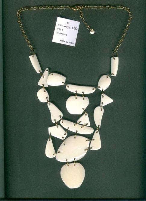 Bone Jewelery - Bone, 18 Inches, Off-White | Lobster Clasp, Unique Design, Lightweight, Versatile
