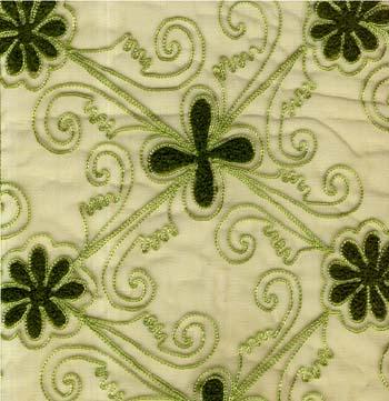 INDIAN POLY NET EMBD. FABRIC