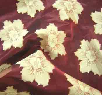 INDIAN SILK ORGANZA JACQUARD FABRIC
